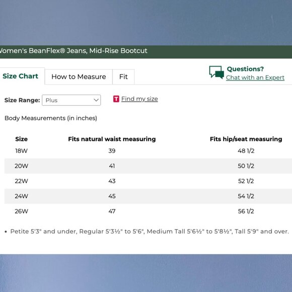 L.L. Bean Denim I Women's Size 22 I Bootcut Stretch Jeans - Picture 6 of 6